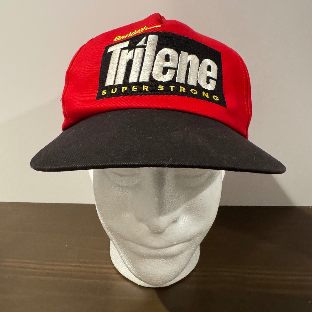 Vintage Berkley Trilene Cap Super Strong Fishing Hat Embroidered Bass OSFM